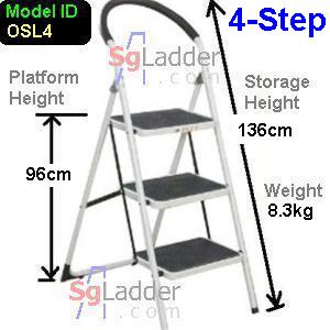 Office Steel Ladder 4-Step