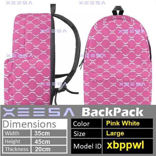 Xeesa Backpack PinkWhite Large