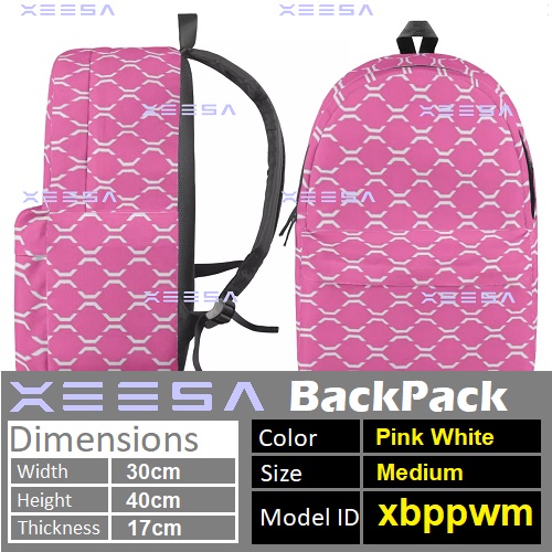 Xeesa Backpack PinkWhite Medium